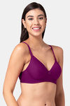 Tweens Padded Non Wired Full Coverage T-Shirt Bra - Dark Purple — thumbnail 4